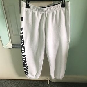White Under Armour Sweat Pants